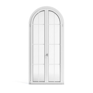 Porta finestra curva in PVC - Tecnoplast Infissi