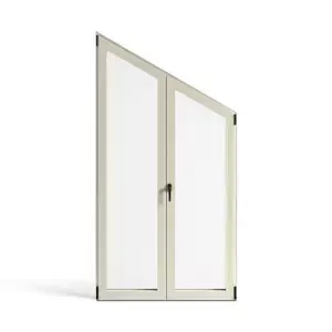 Porta finestra doppia anta fuori squadro in alluminio - Tecnoplast Infissi