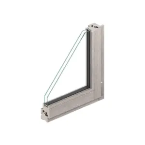 Spaccato angolare sistema W68 legno