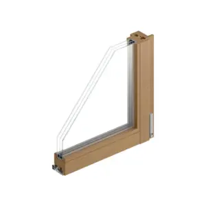 Spaccato angolare sistema W80 legno