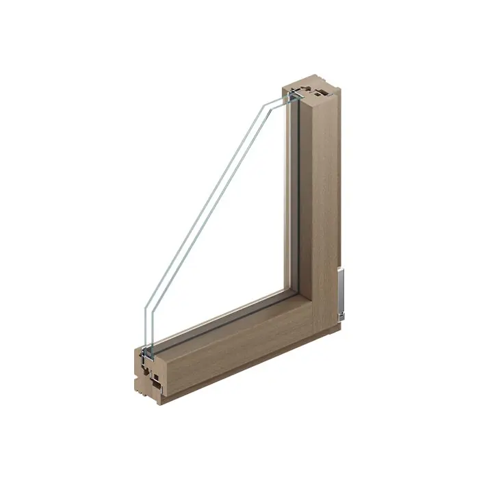 Spaccato angolare sistema W80 SLIM legno